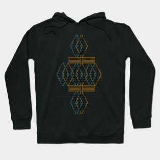 Ethno pattern made of geometric elements Hoodie